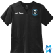 "BCHA RADIOLOGY" EMBROIDERED BLACK MENS V-NECK SCRUB TOP