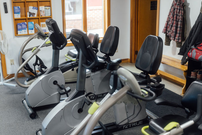 Exercise bikes at Barbour Health.